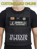 Personalized Tactical Style Vest - Custom Logo, Text & Patch Design Black Tactical Vest (Customizable)