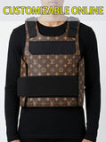 Custom Monogram Tactical Utility Vest Virgil Abloh-Inspired Streetwear Gilet (Customizable)
