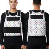 Custom Monogram Tactical Utility Vest Virgil Abloh-Inspired Streetwear Gilet (Customizable)