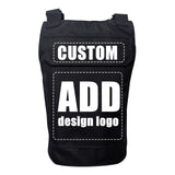 Custom Tactical Vest Black with Printing Logo (Customizable)